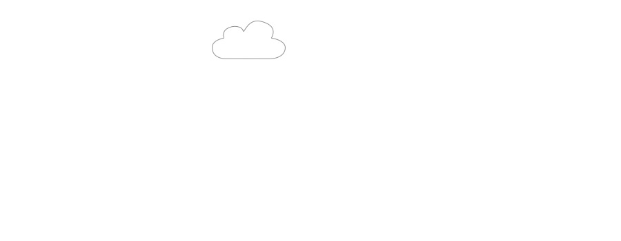 Small white cloud icon on black background