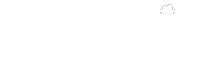Small white cloud icon on black background